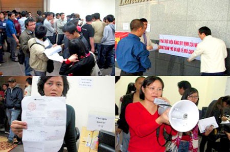 Cư dân sống trong tòa nhà Keng Nam nhiều lần xung đột với chủ dự án vè trách nhiệm và nghĩa vụ trong khu chung cư
